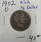 1902 quarter dollar